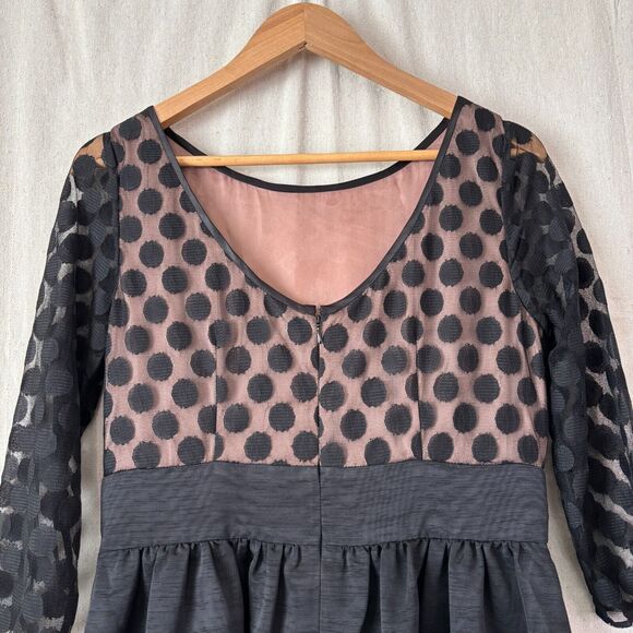 ELIZA J Women Polka Dot Whimsigoth Fit & Flare Midi Dress Size 10 Wedding‎ Retro - Picture 10 of 10